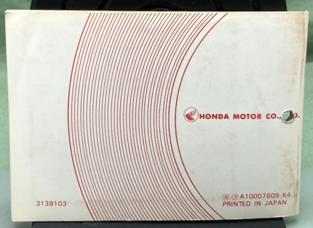 Honda 3139103 XL175 Owner's Manual 1977 Genuine