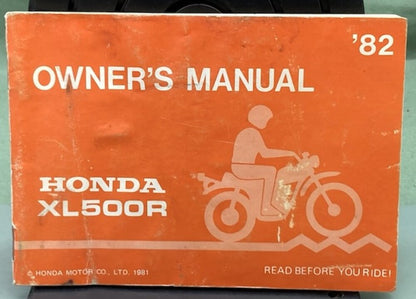Honda 31MC400 XL500R Owner's Manual 1982 Genuine