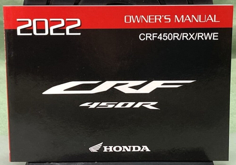 Honda 31MKE650 CRF450R/RX/RWE Owner's Manual 2022 New Genuine