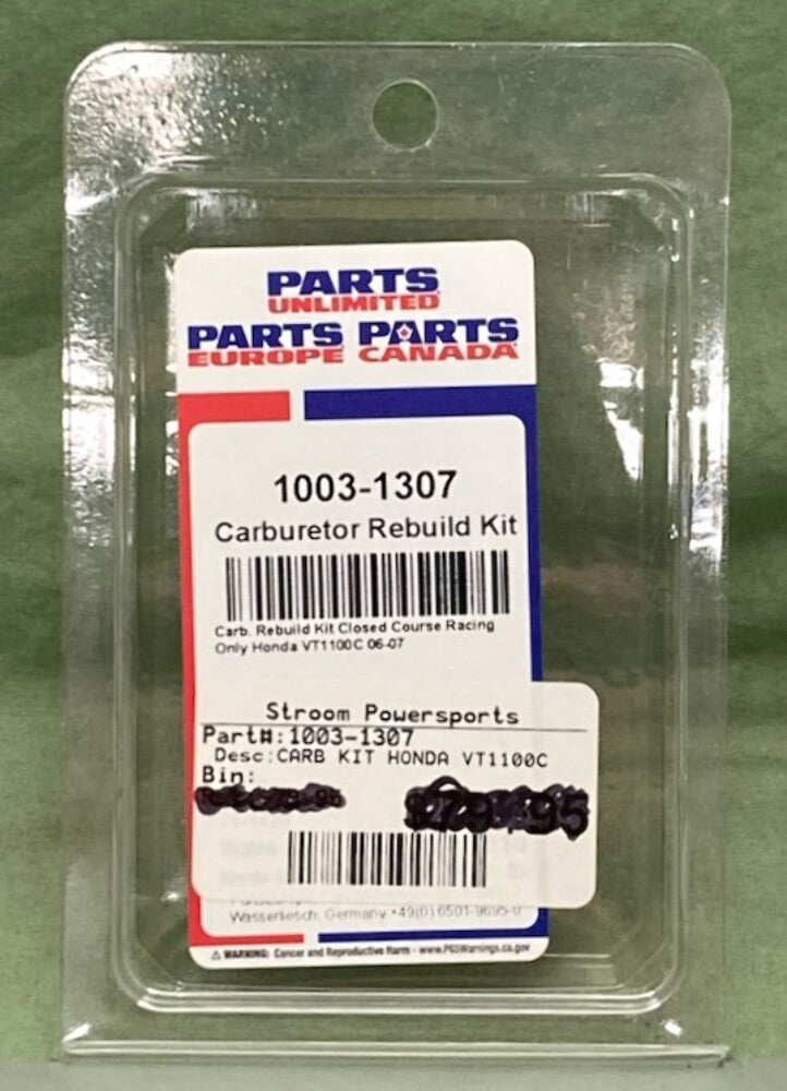 Parts Unlimited 1003-1307 Carburetor Rebuild Kit New Genuine