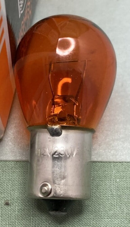 Qty 9 K&S Technologies 2060-0721 12v23w BA15S Amber S25 Light Bulb New Replaces