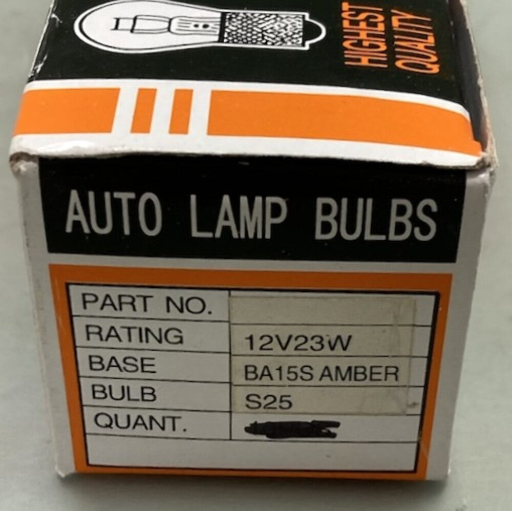 Qty 9 K&S Technologies 2060-0721 12v23w BA15S Amber S25 Light Bulb New Replaces