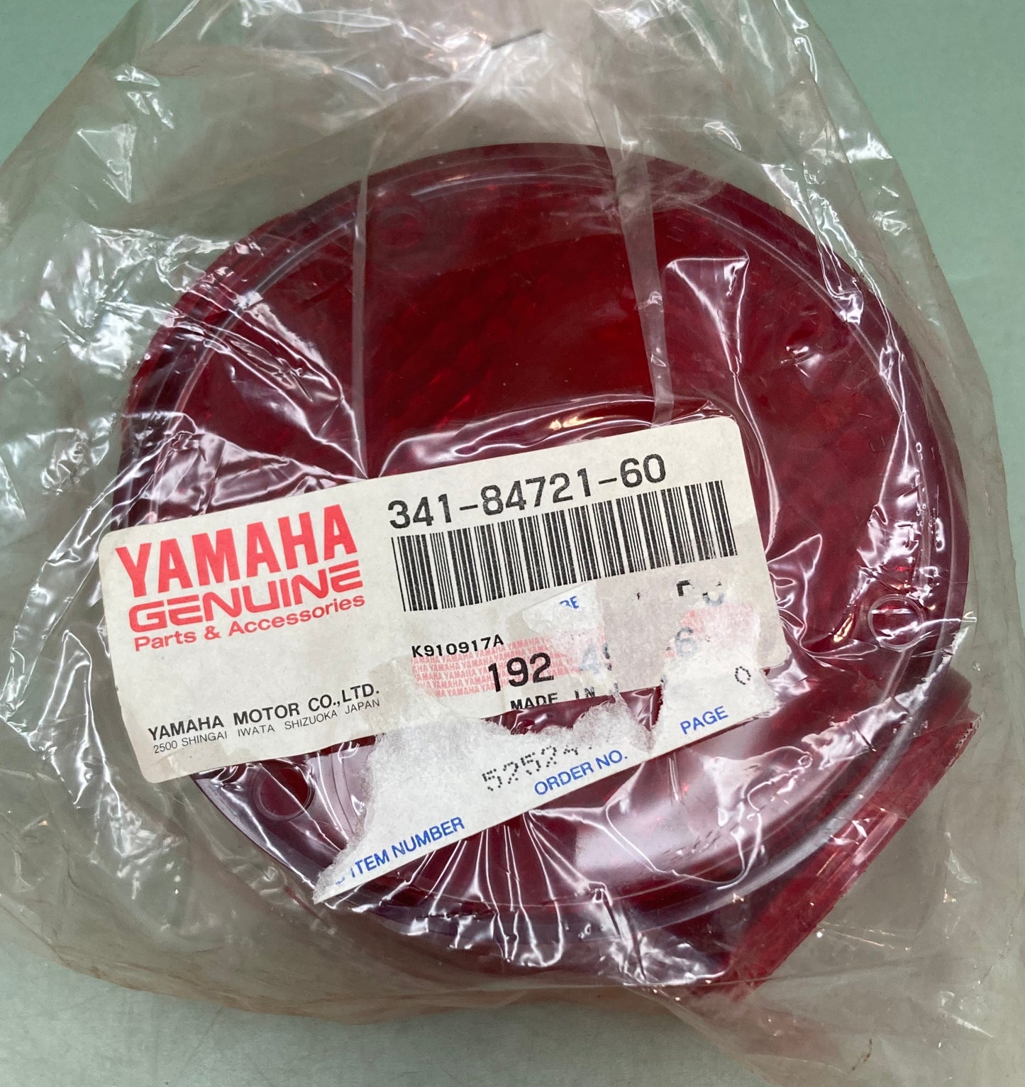 New Genuine Yamaha 341-84721-60 Lens, Taillight