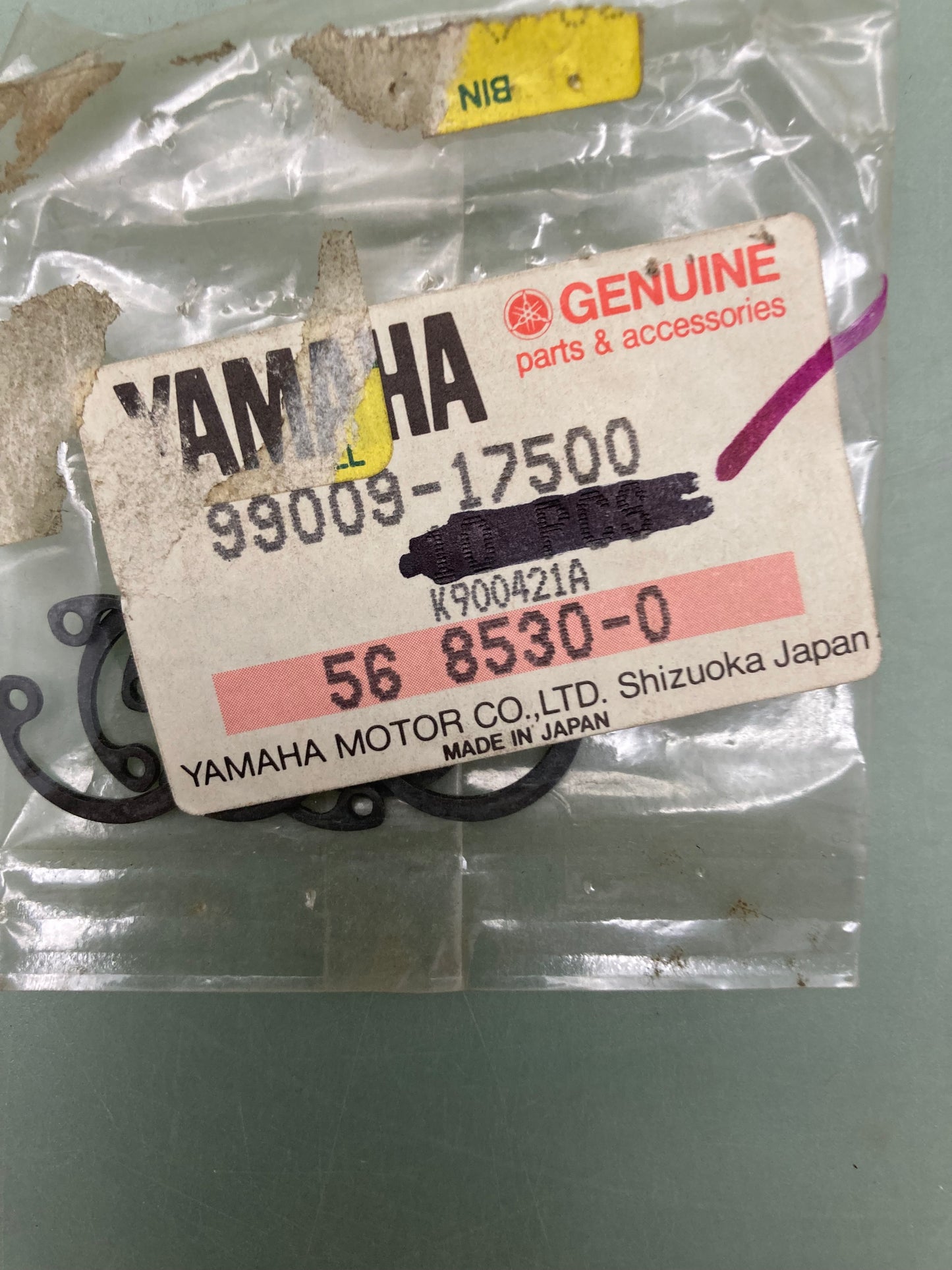 Qty 7 New Genuine Yamaha 99009-17500 Circlip (55X)