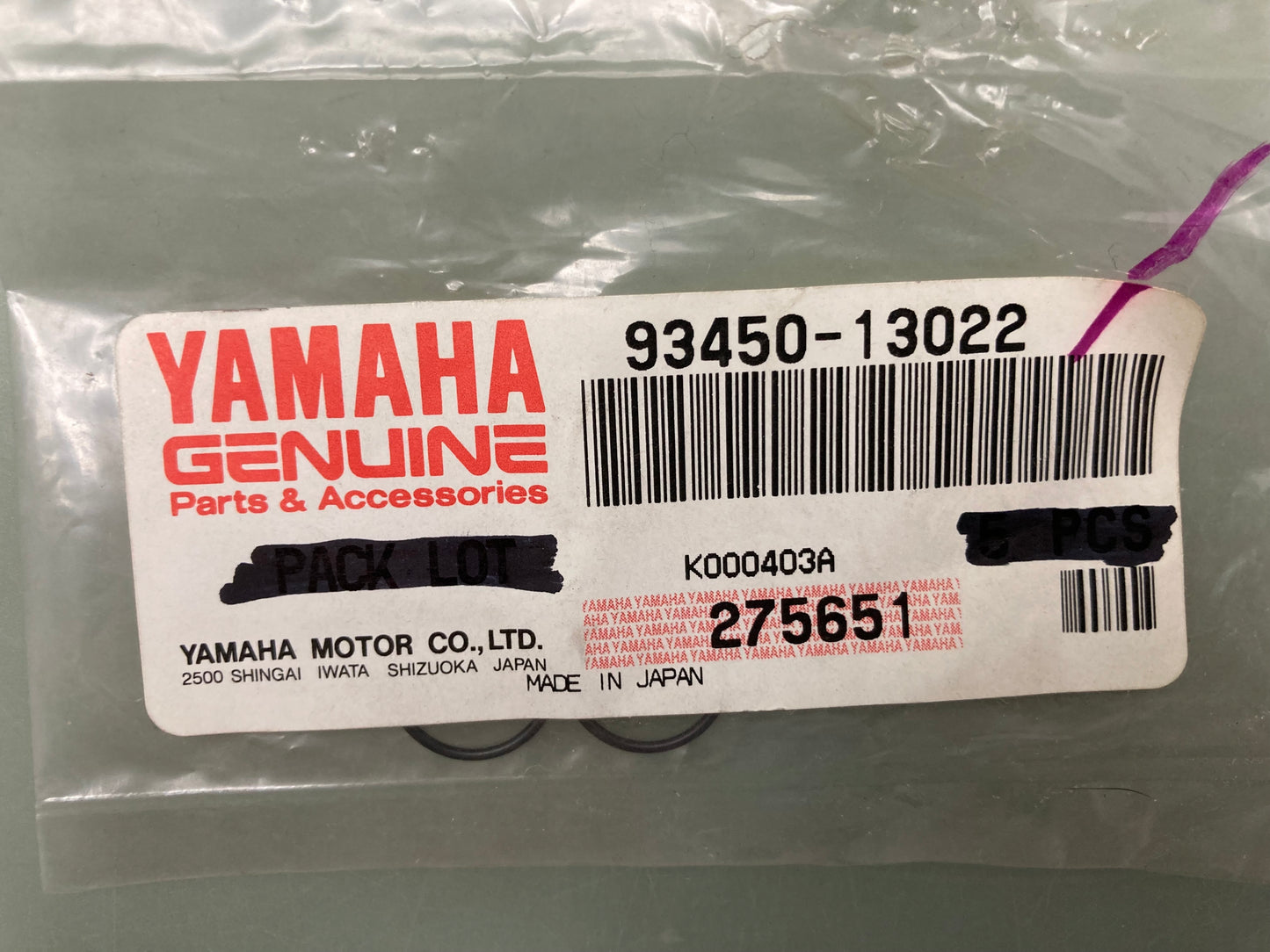 Qty 3 New Genuine Yamaha 93450-13022 Circlip, Inner