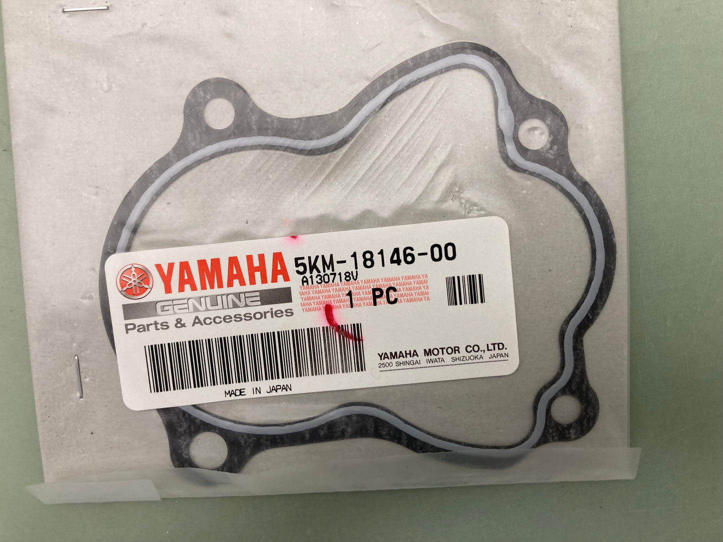 New Genuine Yamaha 5KM-18146-00 Gasket, Lever, Stop