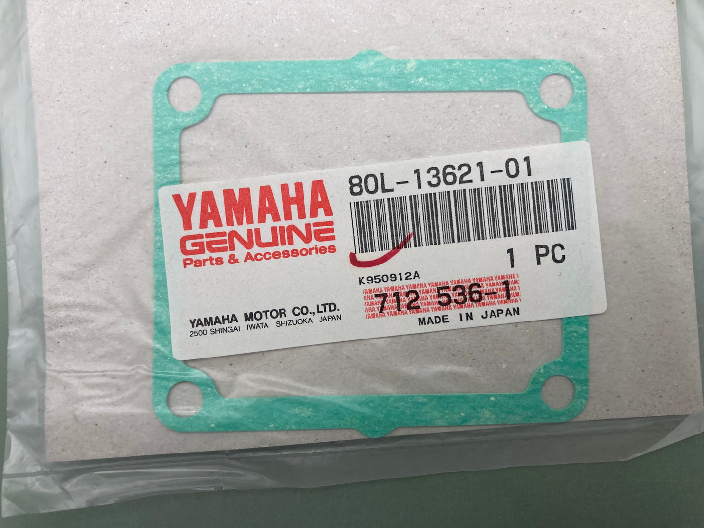 New Genuine Yamaha 80L-13621-01 Gasket, Valve, Seat