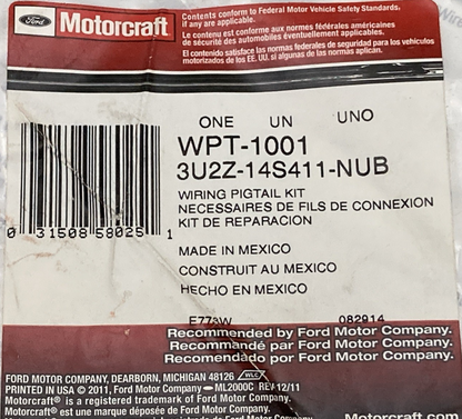 NEW GENUINE MOTORCRAFT 3U2Z-14S411-NUB Wire Assembly For Ford