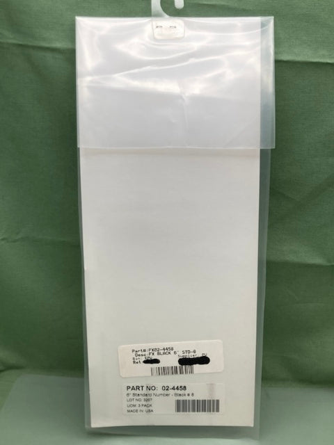 PK of 3 FX 02-4458 STD NUMBERS #8 BLK 6in New Genuine