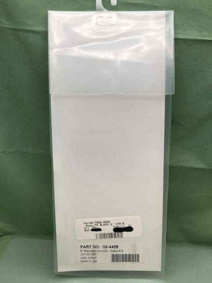 PK of 3 FX 02-4458 STD NUMBERS #8 BLK 6in New Genuine
