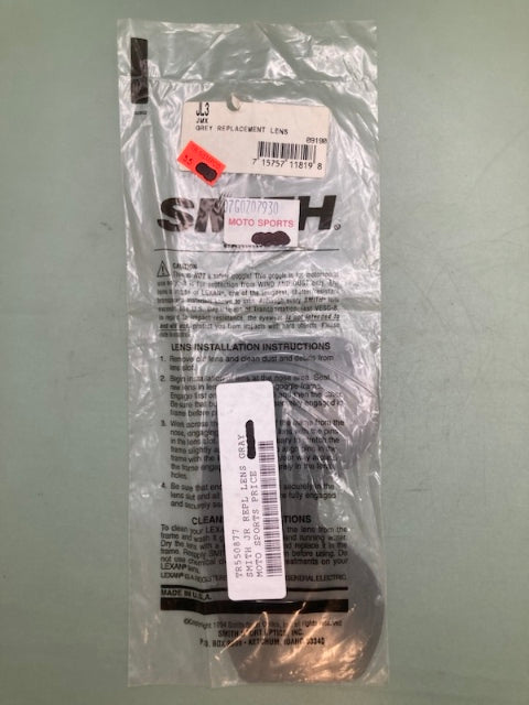 QTY 4 Smith JL3 LENS JMX REPLACEMENT GREY New Genuine