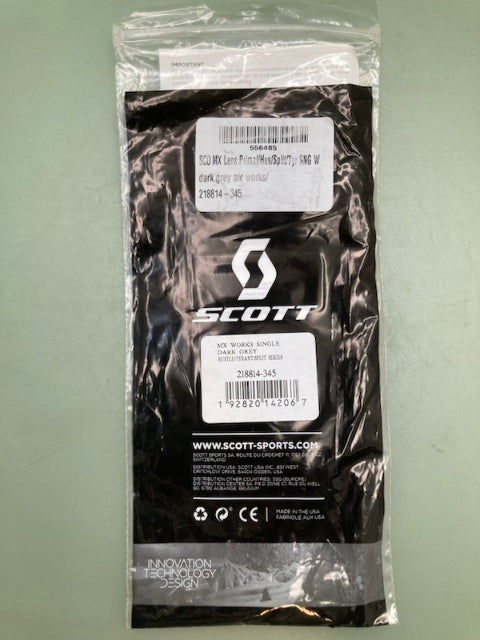 SCOTT 218814-345 LENS MX WORK DARK GREY New Genuine