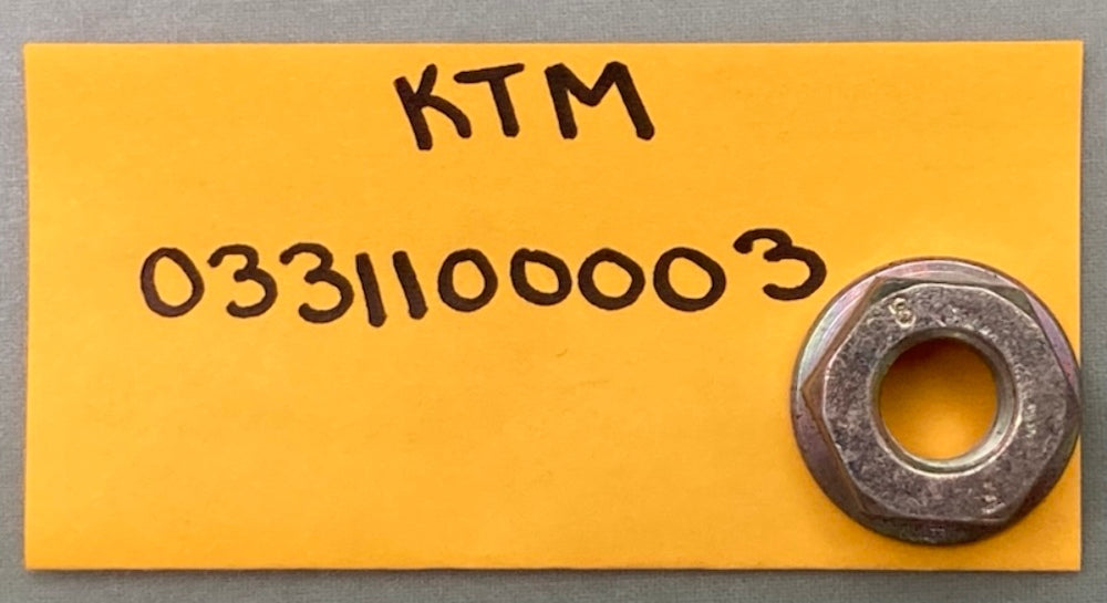 New Replaces KTM 0331100003 Collar Nut DIN6923-M10 WS=15