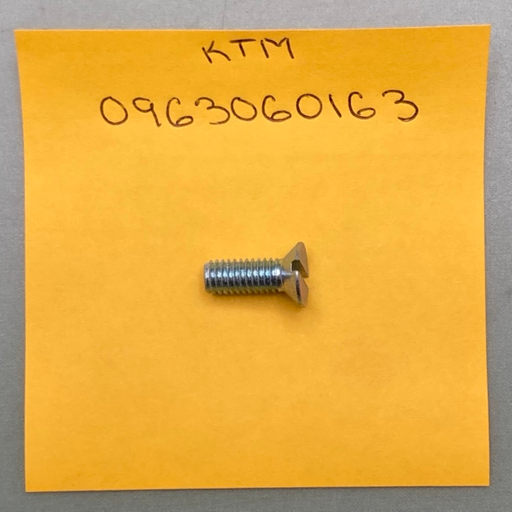 Qty 10 Replaces KTM 0963060163 Flat HD Screw DIN963 M6X16 New