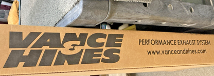 NEW GENUINE VANCE AND HINES 17941 LONG EXHAUST FOR HD SOFTAIL BIGSHOTS, CHROME