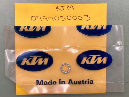 KTM 0797050003 Tooth Lock Washer DIN6797-J 5,3, New Genuine