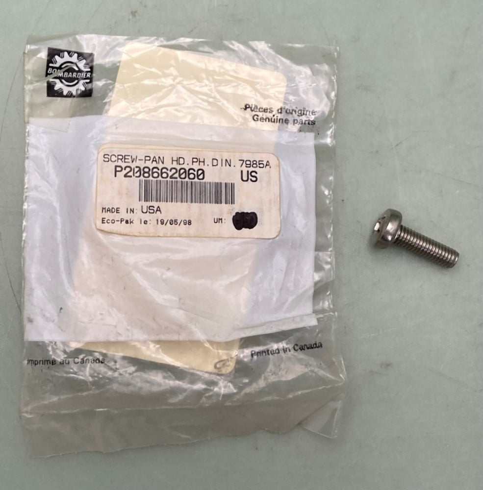 Sea-Doo by BRP 208662060 Screw-Pan HD PH DIN 7985A-A2 New Genuine