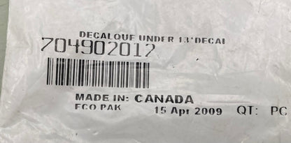 Replaces Can-Am 704902012 Warning Decal New