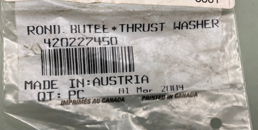 Sea-Doo by BRP 420227450 Thrust Washer New Genuine