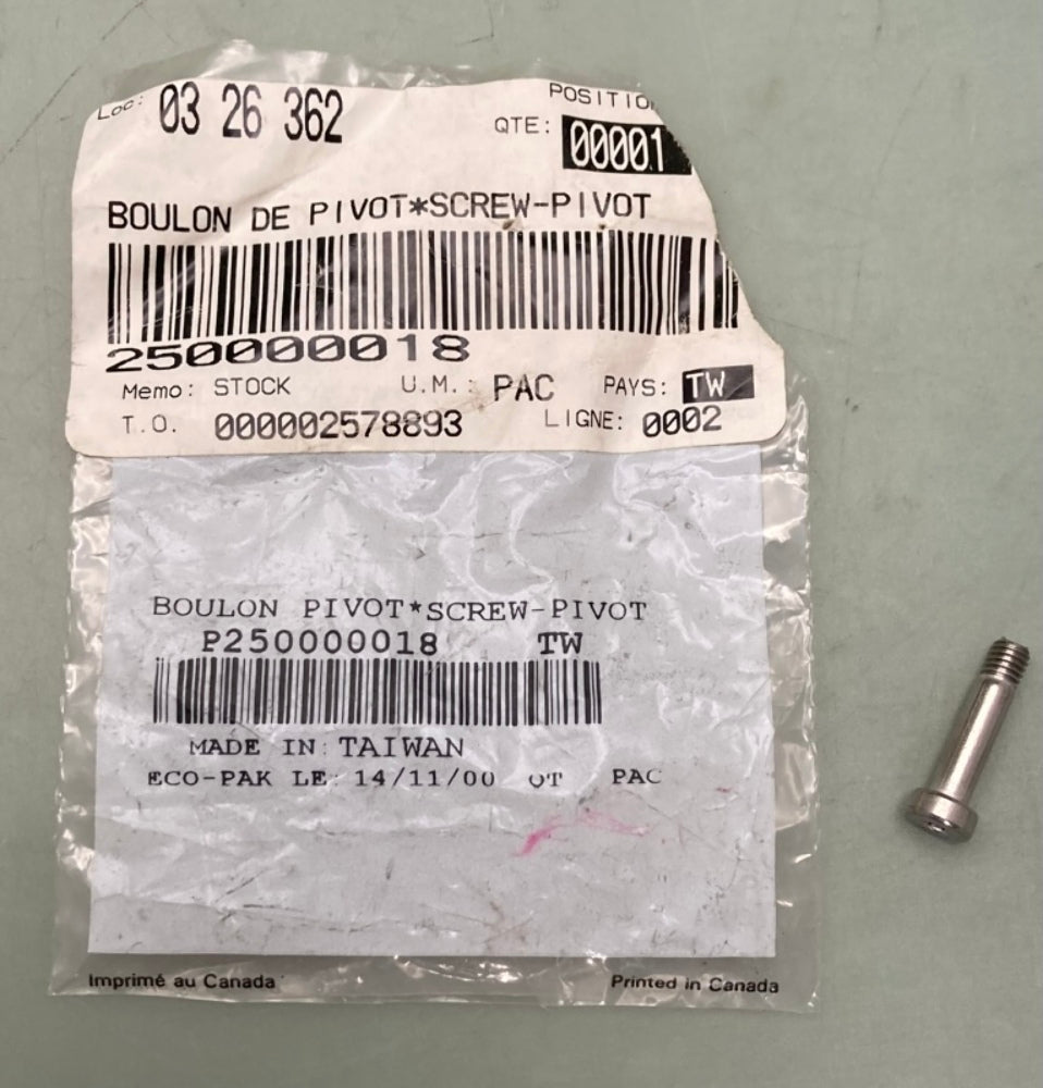 QTY 2 Sea-Doo by BRP 250000018 Screw-Pivot New Genuine
