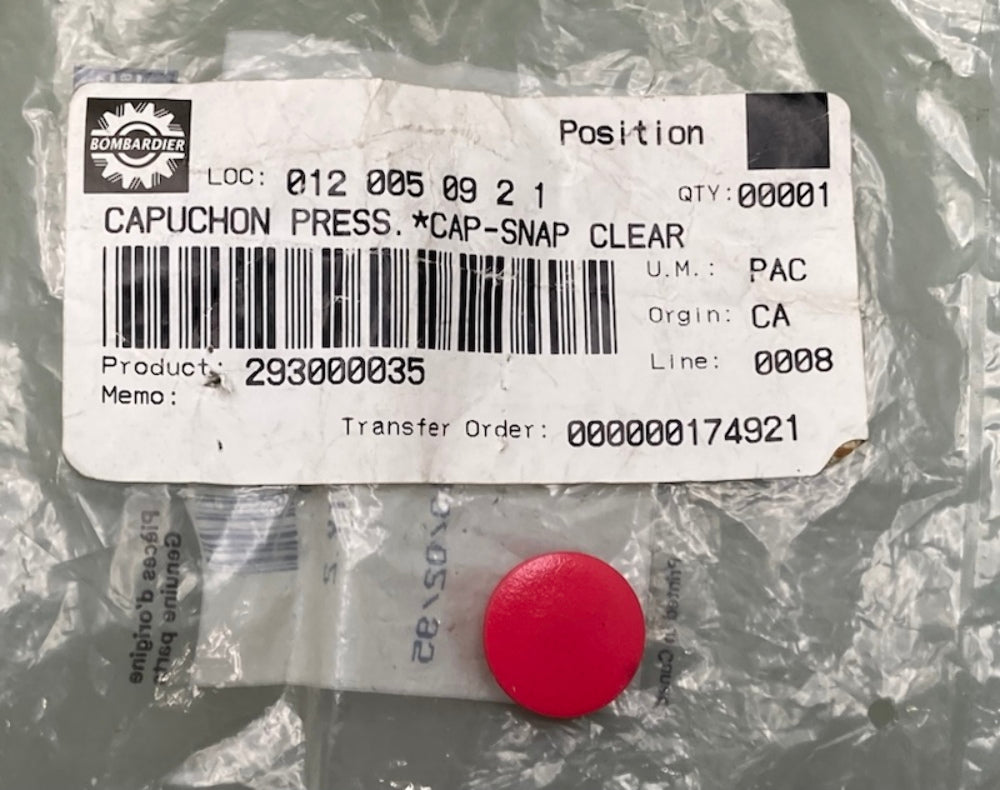 Sea-Doo by BRP 293000035 Fuel Cap Snap Plug New Genuine