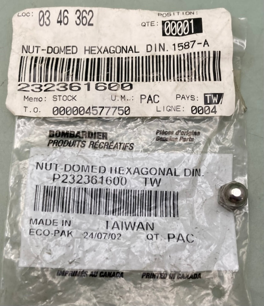 QTY 2 Sea-Doo by BRP 232361600 Nut M6 New Genuine