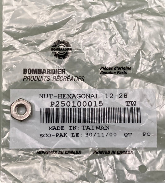 QTY 2 Sea-Doo by BRP 250100015 Nut Hexagonal 12-28 New Genuine