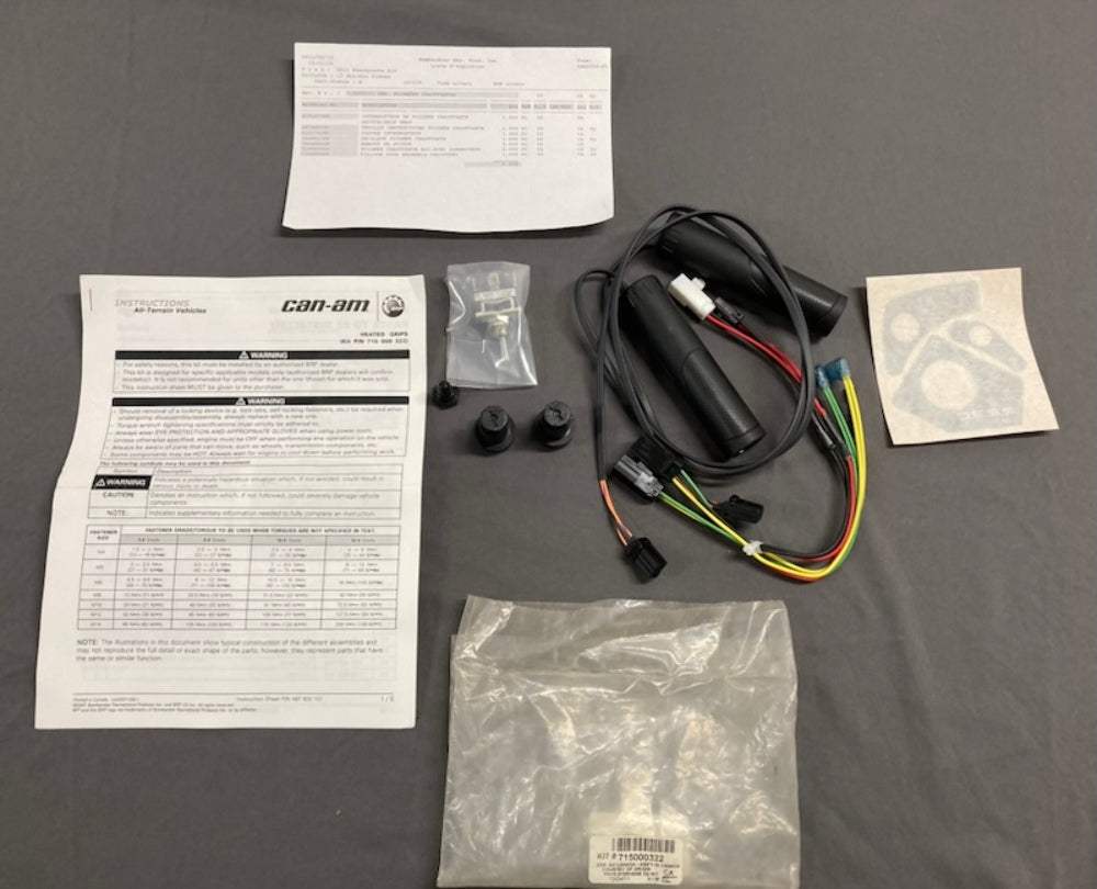 Can-Am 715000322 Heated Grip Kit New Genuine