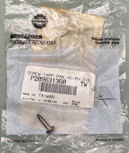 QTY 2 Sea-Doo by BRP 209631360 Screw-Tapp Pan HD PH DIN 7981C-A2 New Genuine