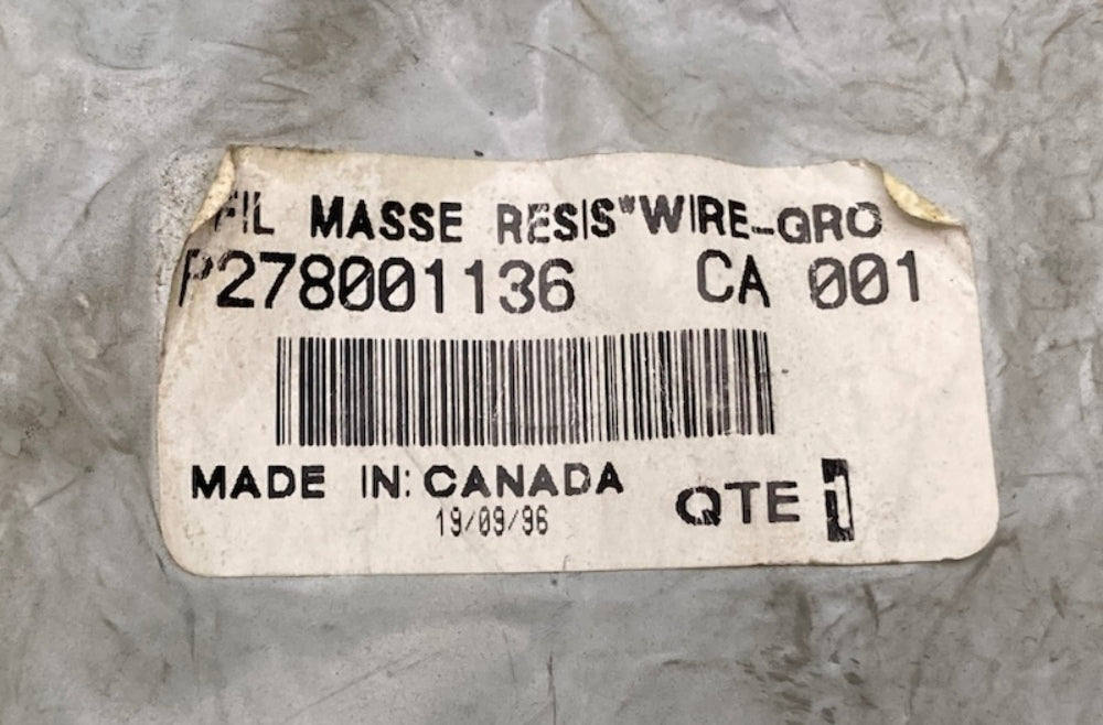 Sea-Doo by BRP 278001136 Resistor Wire-Ground New Genuine