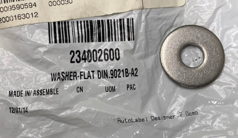 Can-Am 234002600 Flat Washer 10MM Stainless New Replaces