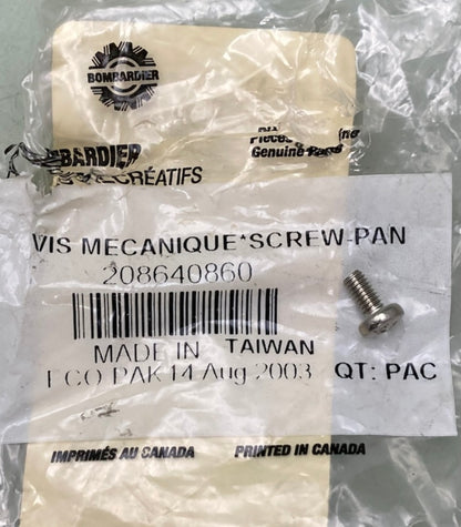 Sea-Doo by BRP 208640860 Phillips Screw M4x8 New Genuine