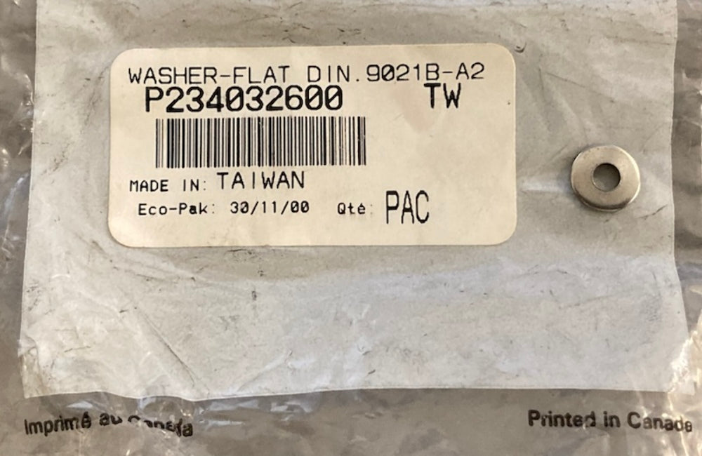 Sea-Doo by BRP 234032600 Flat Washer M3 Stainless New Genuine