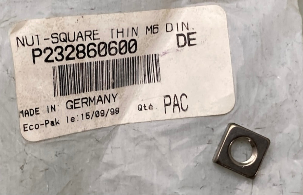 Sea-Doo by BRP 232860600 Nut-Square Thin M6 DIN 562A2 New Genuine