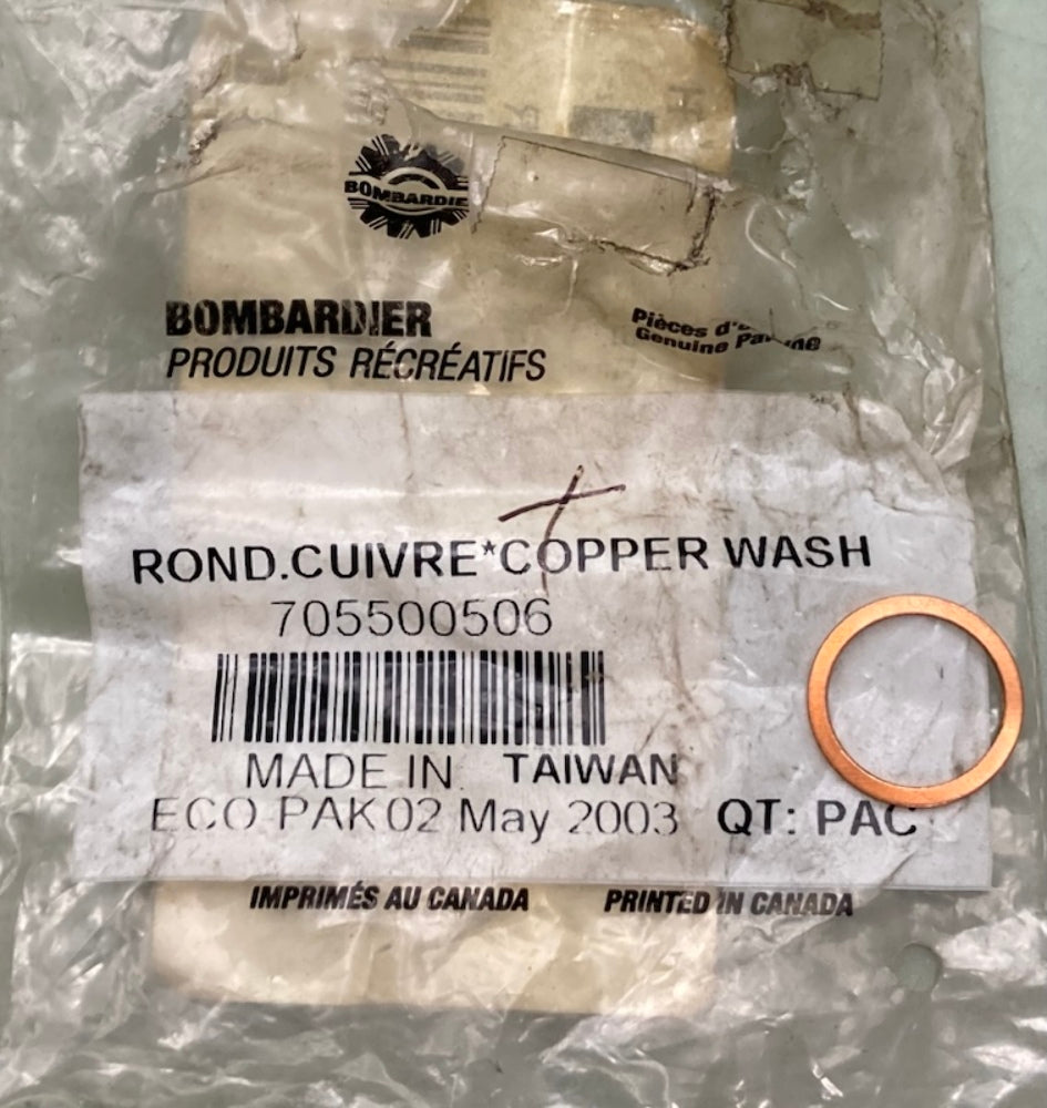 Sea-Doo by BRP 705500506 Copper Washer STD 4x4 XT 4x4 New Genuine