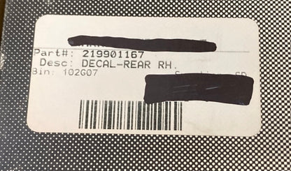 Sea-Doo by BRP 219901167 Decal Rear Right Hand New Genuine