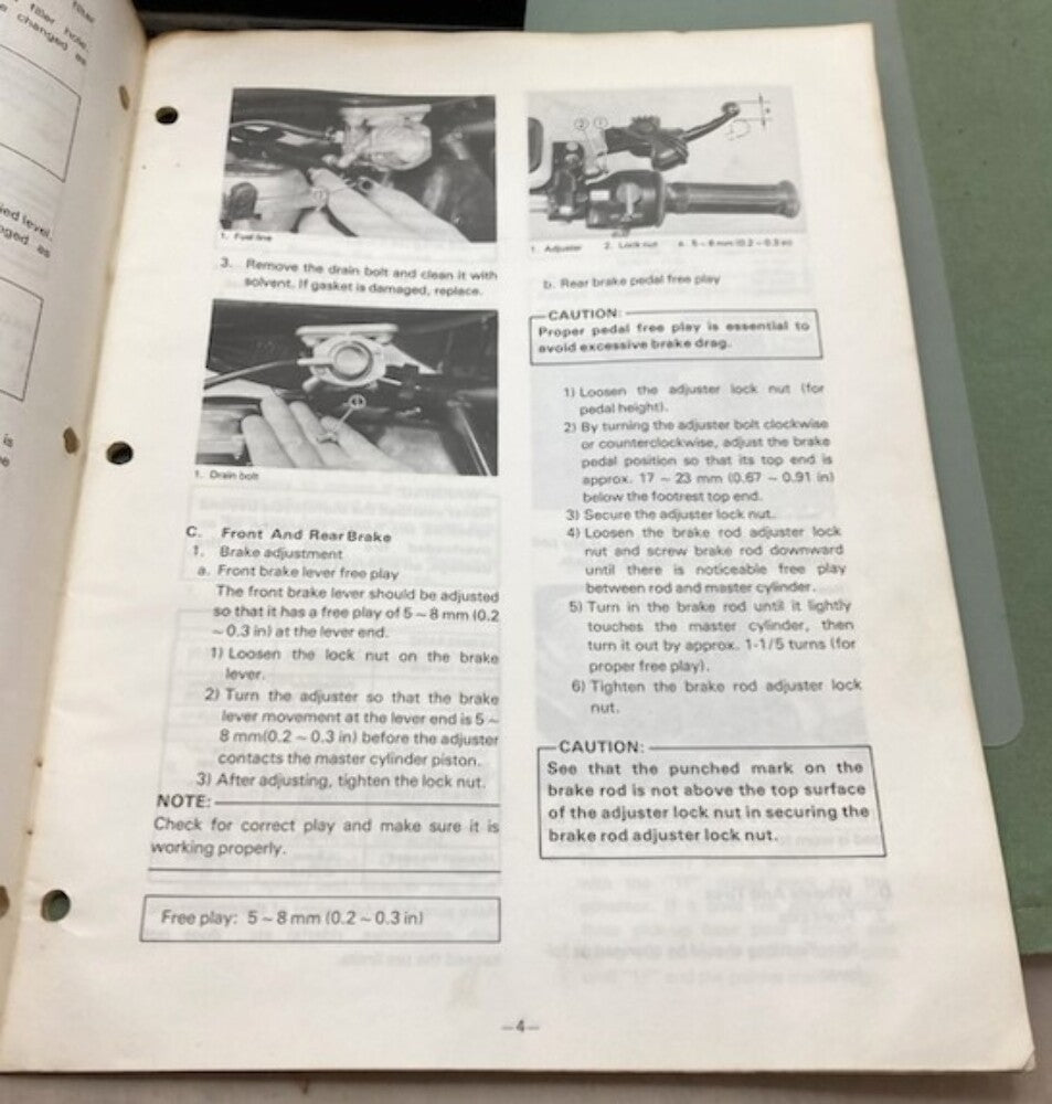 Yamaha LIT-11616-01-07 XS750SE Supp. Service Manual Genuine