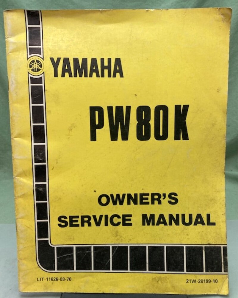 Yamaha LIT-11626-03-70 PW80X Service Manual Genuine