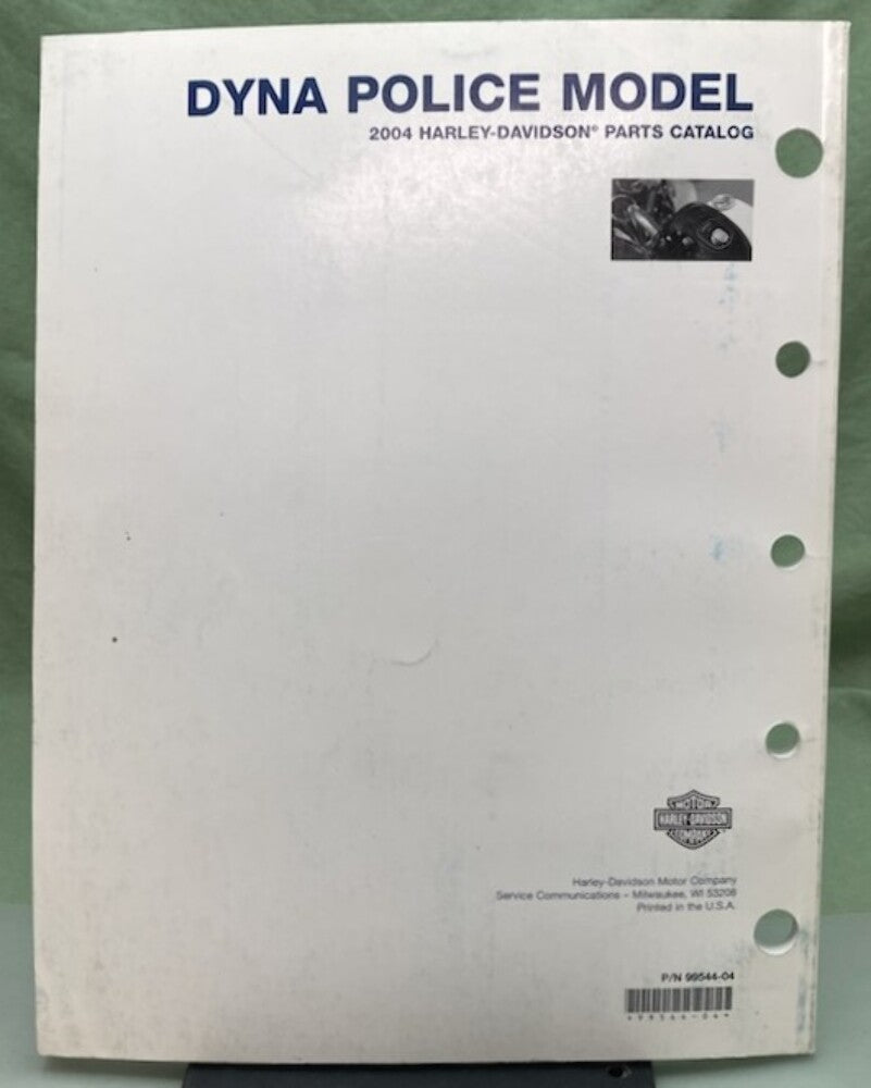 Harley Davidson 99544-04 Dyna Police Model Parts Catalog 2004 Genuine