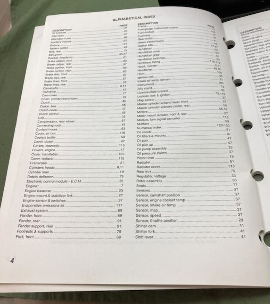 Harley Davidson 99457-05 VRSC Models Parts Catalog 2005 Genuine