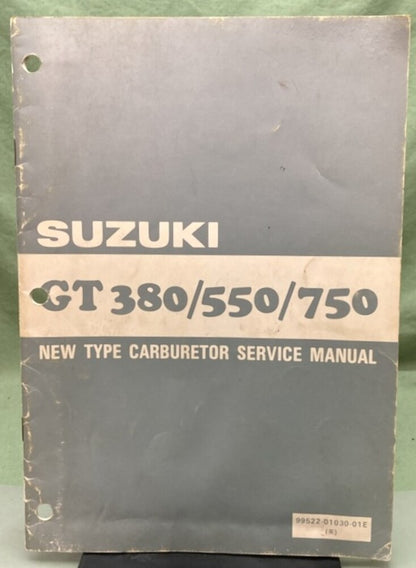 Suzuki 99522-01030-01E GT 380/550/750 Carburetor Service Manual 1974 Genuine