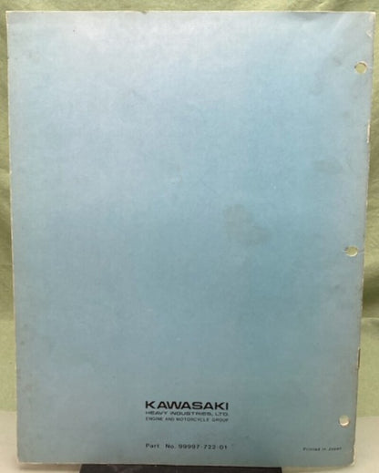 Kawasaki 99997-722-01 KV75-A5 Assembly and Prep Manual 1975 Genuine