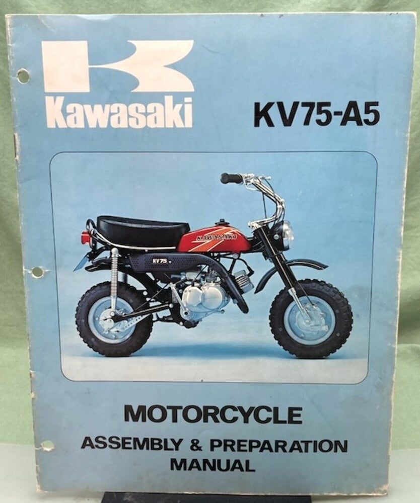 Kawasaki 99997-722-01 KV75-A5 Assembly and Prep Manual 1975 Genuine