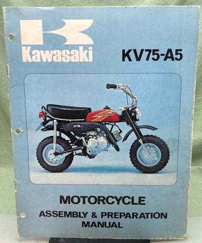 Kawasaki 99997-722-01 KV75-A5 Assembly and Prep Manual 1975 Genuine