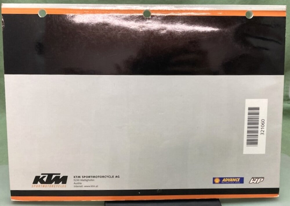 KTM 321060 250 SX Owner's Handbook 2003 Genuine