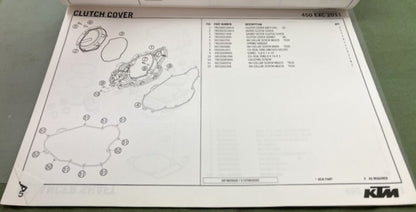 KTM 3CM089521KEN 450 EXC Engine Spare Parts Manual 2011 Genuine