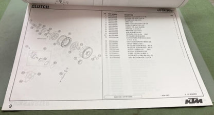 KTM 3CM080208EN 65 SX Engine Spare Parts Manual 2007 Genuine
