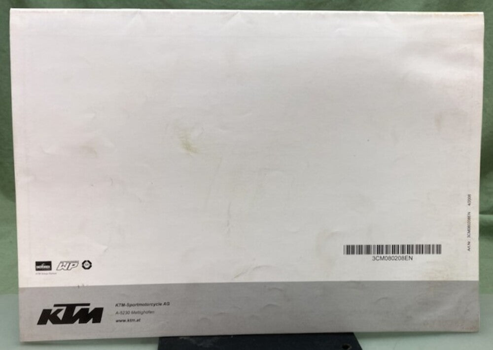 KTM 3CM080208EN 65 SX Engine Spare Parts Manual 2007 Genuine