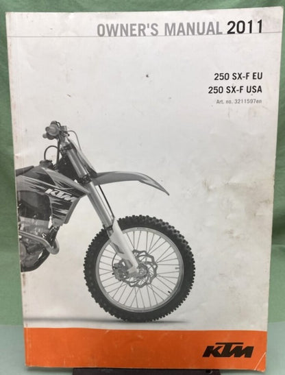 KTM 3211597en 250 SX-F Owner's Manual 2011 Genuine