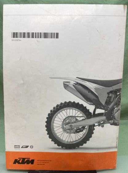 KTM 3211597en 250 SX-F Owner's Manual 2011 Genuine